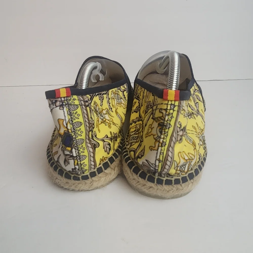 Respoke Eperon Chasse Navy Gold Hermes Espadrille 41
